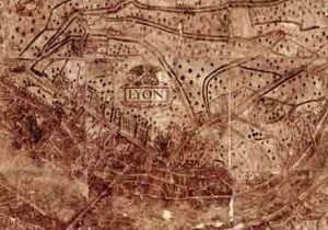 Vieux plan de Lyon
